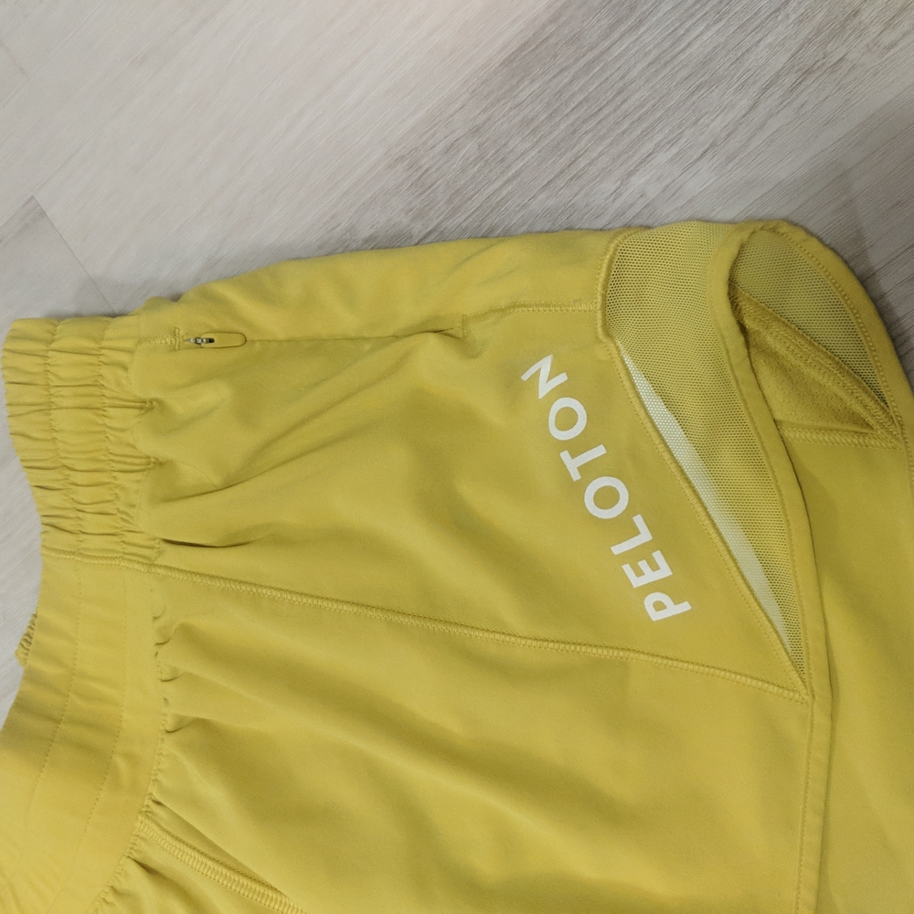 Yellow Lululemon-Peloton Shorts - Size 4 - Picture 3 of 4